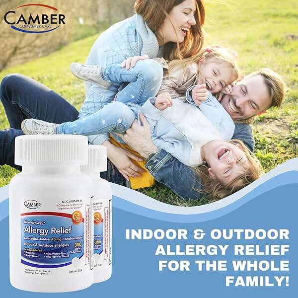Camber Loratadine 10mg Allergy Pills, Antihistamine 24 Hour, Non Drowsy Allergy Relief (300 Tablets) - Image 6