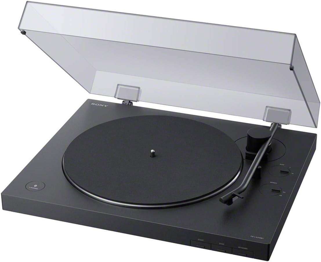 Sony PS-LX310BT Belt Drive Turntable: Fully Automatic Wireless Vinyl Record Player with Bluetooth and USB Output Black - Image 1