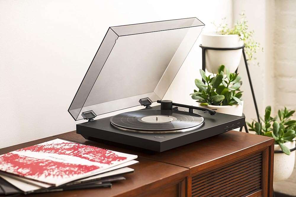 Sony PS-LX310BT Belt Drive Turntable: Fully Automatic Wireless Vinyl Record Player with Bluetooth and USB Output Black - Image 4