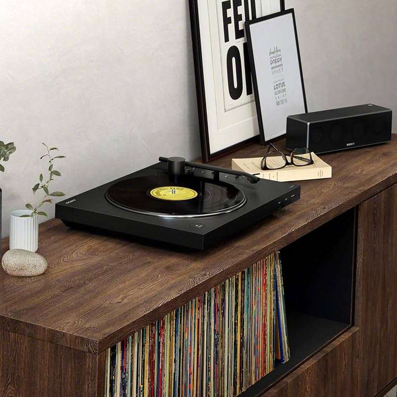 Sony PS-LX310BT Belt Drive Turntable: Fully Automatic Wireless Vinyl Record Player with Bluetooth and USB Output Black - Image 6