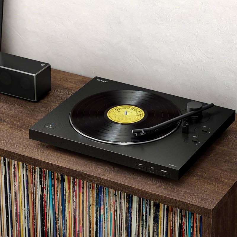 Sony PS-LX310BT Belt Drive Turntable: Fully Automatic Wireless Vinyl Record Player with Bluetooth and USB Output Black - Image 7