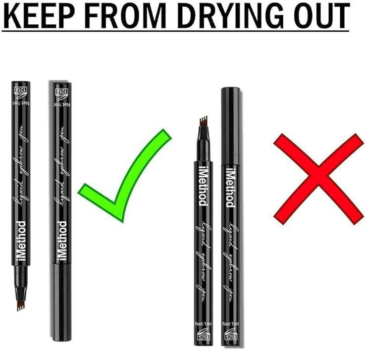 iMethod Eyebrow Pen - iMethod Eye Brown Makeup, Eyebrow Pencil with a Micro-Fork Tip Applicator Creates Natural Looking Brows Effortlessly and Stays on All Day, Light Brown - Image 8