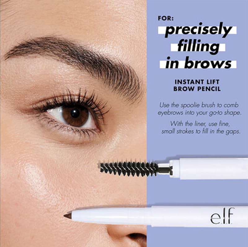 e.l.f. Instant Lift Brow Pencil, Dual-Sided, Precise, Fine Tip, Shapes, Defines, Fills Brows, Contours, Combs, Tames, Blonde, 0.006 Oz - Image 7
