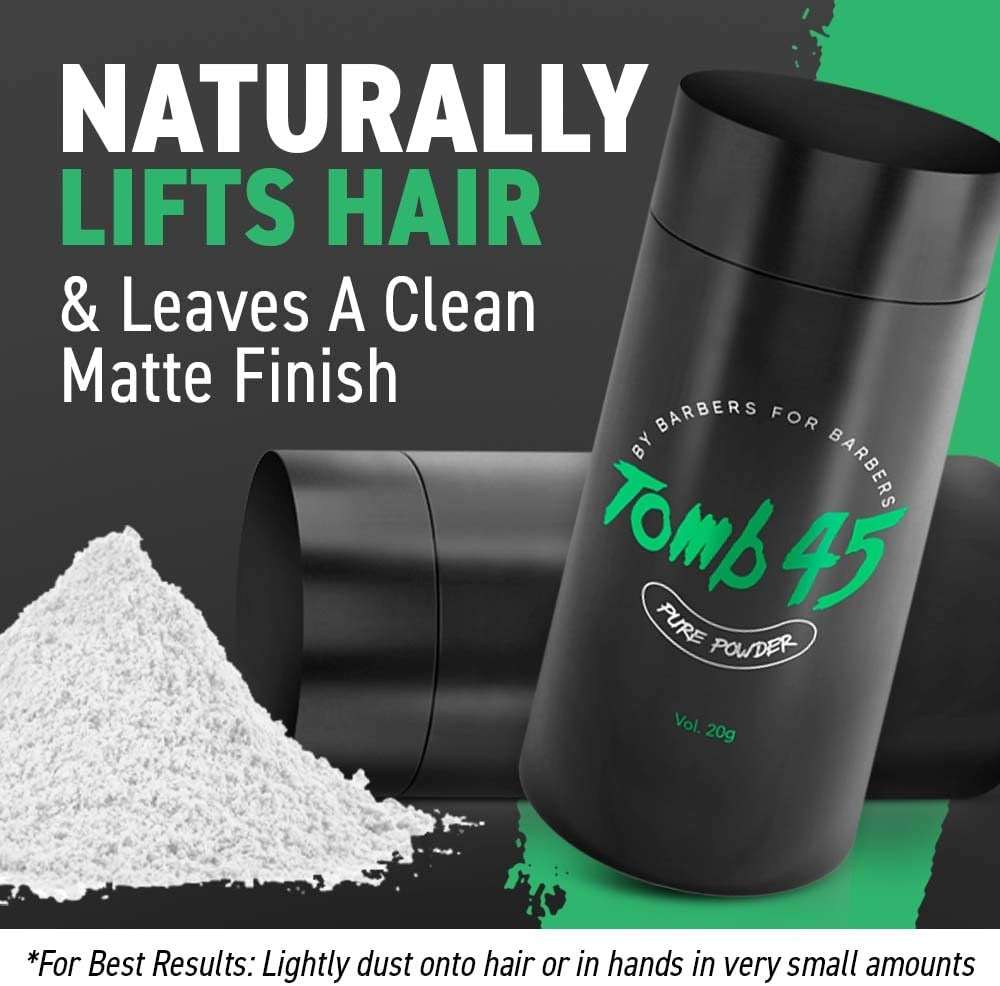 Tomb45 Pure Powder for Hair Styling, Texturizing & Volumizing Powder with Natural Matte Finish - Image 3