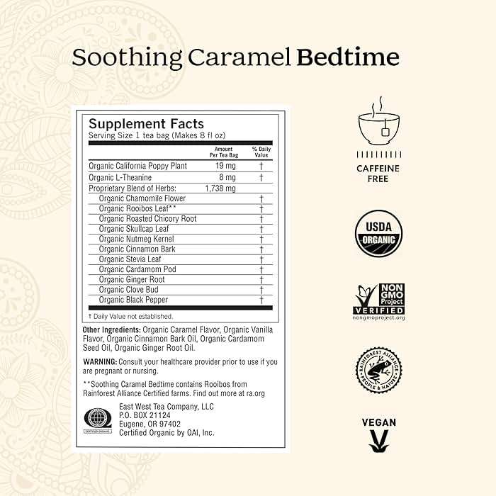 Yogi Tea Stress Relief & Herbal Tea Variety Pack - 16 Bags per Pack (6 Packs) - Organic Herbal Sampler - Includes Bedtime, Kava Stress Relief, Soothing Caramel Bedtime & More - Image 3