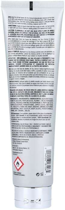 Kenra Platinum Air Dry Crème 6 | Time-Saving Air Styler | Enhances Natural Body | Tames Frizz With Delicate Hold | Natural, Product Free Finish | All Hair Types - Image 2