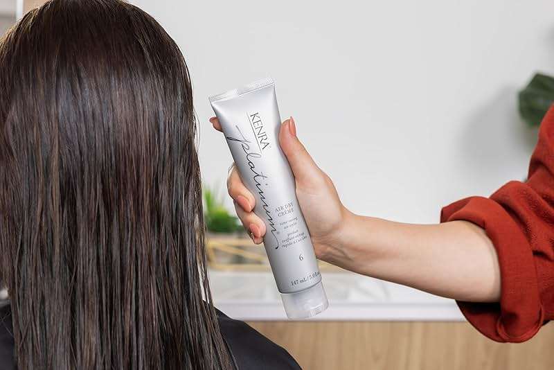 Kenra Platinum Air Dry Crème 6 | Time-Saving Air Styler | Enhances Natural Body | Tames Frizz With Delicate Hold | Natural, Product Free Finish | All Hair Types - Image 6
