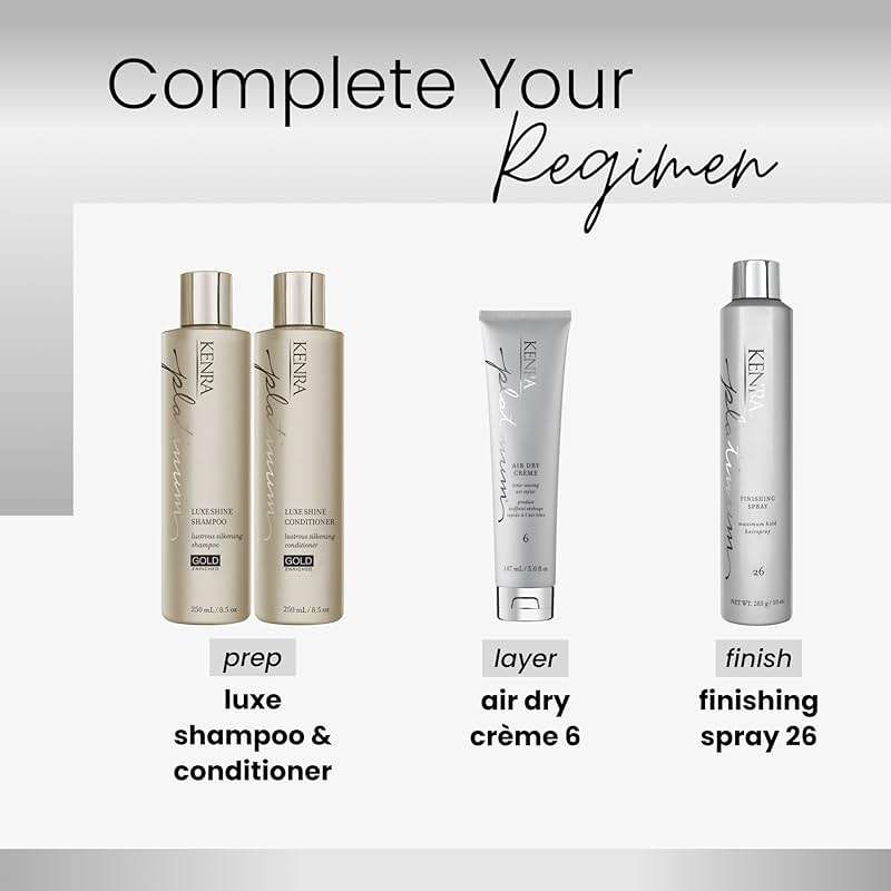 Kenra Platinum Air Dry Crème 6 | Time-Saving Air Styler | Enhances Natural Body | Tames Frizz With Delicate Hold | Natural, Product Free Finish | All Hair Types - Image 7