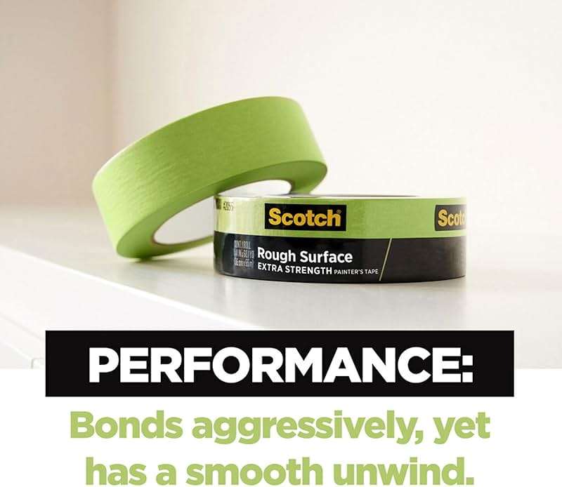 Scotch Painter's Tape 2060-1A 2060 Masking Tape, 1-Inch by 60-Yard, Green, 4 Pack - Image 3