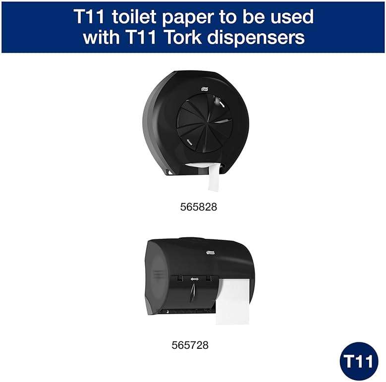 Tork OptiCore Mid-size Toilet Paper Roll White T11, Advanced, 2-ply, 36 x 865 sheets, 162090 - Image 2