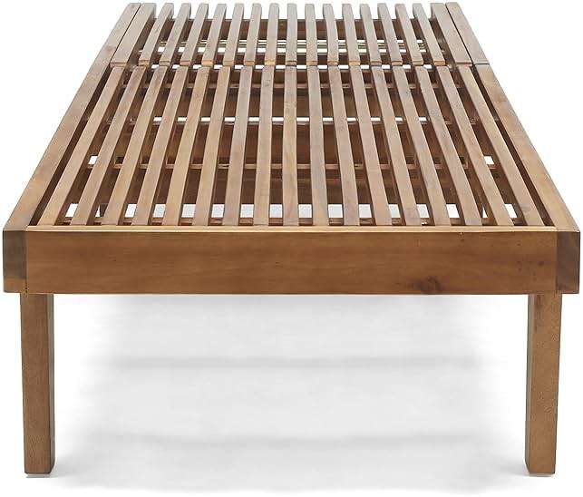 GDFStudio Outdoor Wooden Chaise Lounge, Set of 2 with Teak Finish - Image 8