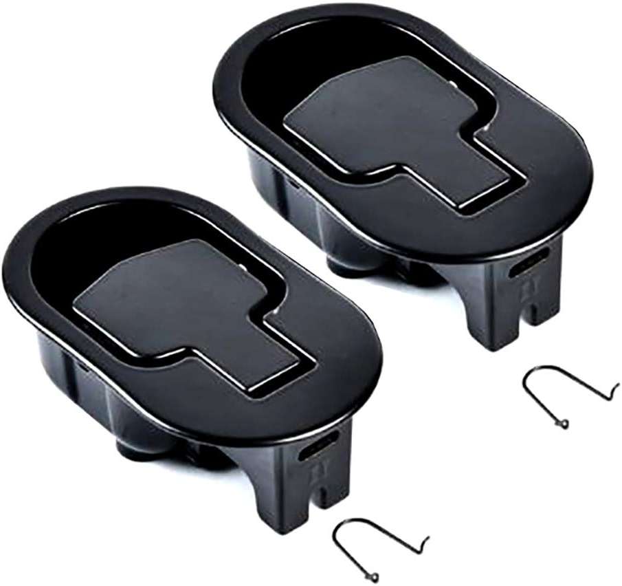 Bestdealing 2 Pack Metal Recliner Replacement Parts Durable Metal Handle Recliner Chair Sofa Couch Release Lever Replacement Pull Handle Black Suite Recliner Fit for Ashley and Major etc - Image 1