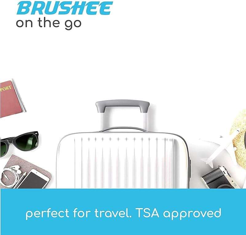 Brushee - The Evolution of Oral Care | 4-in-1 Tool (Paste + Brush + Floss + Pick) | Individually Wrapped | Disposable | Prepasted Travel Toothbrushes | Small Adult Toothbrush - (24-Pack) - Image 9