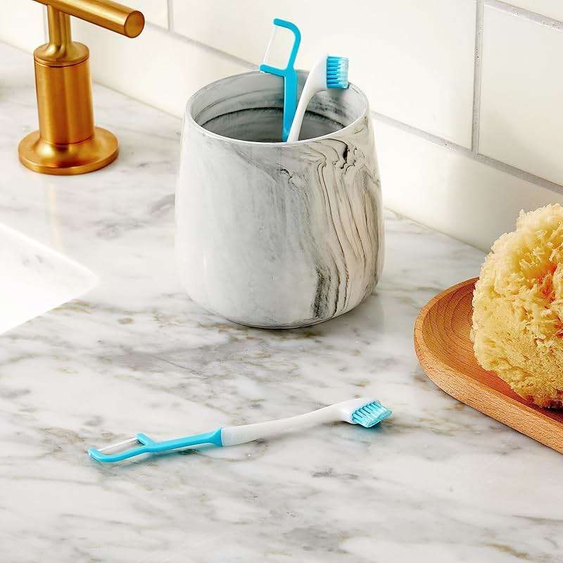 Brushee - The Evolution of Oral Care | 4-in-1 Tool (Paste + Brush + Floss + Pick) | Individually Wrapped | Disposable | Prepasted Travel Toothbrushes | Small Adult Toothbrush - (24-Pack) - Image 11
