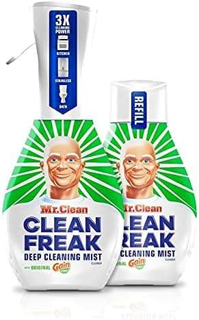 Mr. Clean Freak Deep Cleaning Mist Multi-Surface Spray with Gain Original Bundle, 1 Starter + 1 Refill - Image 1