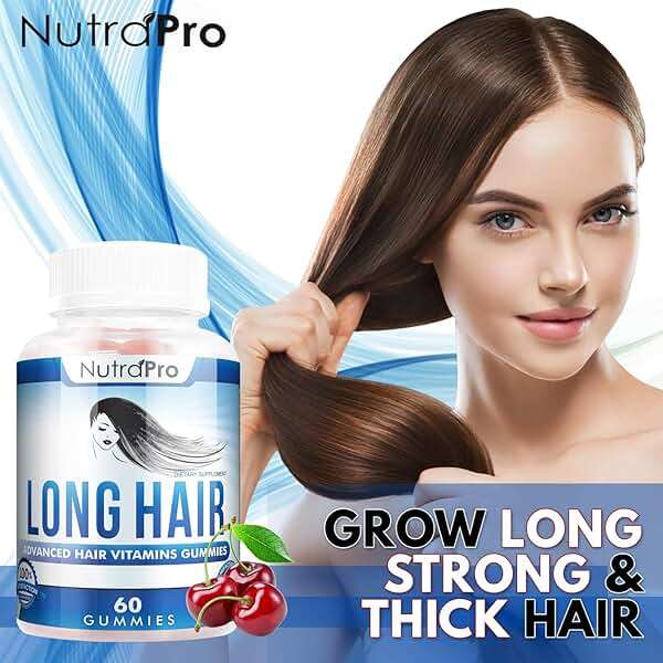 NutraPro Long Hair Gummies – Anti-Hair Loss Supplement for Faster Hair Growth of Weak, Thinning Hair – Grow Long Thick Hair & Increase Hair Volume with Biotin and 10 Hair Vitamins.for Men and Women. - Image 2