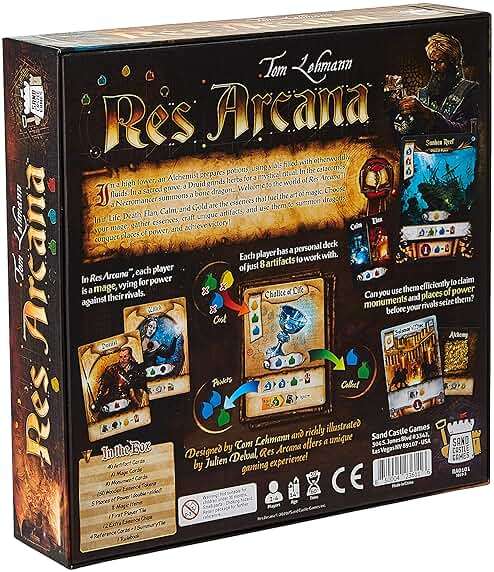 Res Arcana Board Game - The Enchanting World of Mages and Magic! Fantasy Adventure Game, Strategy Game for Kids & Adults, Ages 14+, 2-4 Players, 30-60 Min Playtime, Made by Sand Castle Games - Image 3