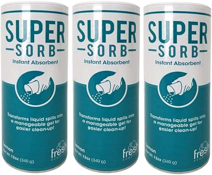 Fresh Products Super Sorb Instant Absorbent Clean Up Vomit 12 oz [Set of 3] - Image 1