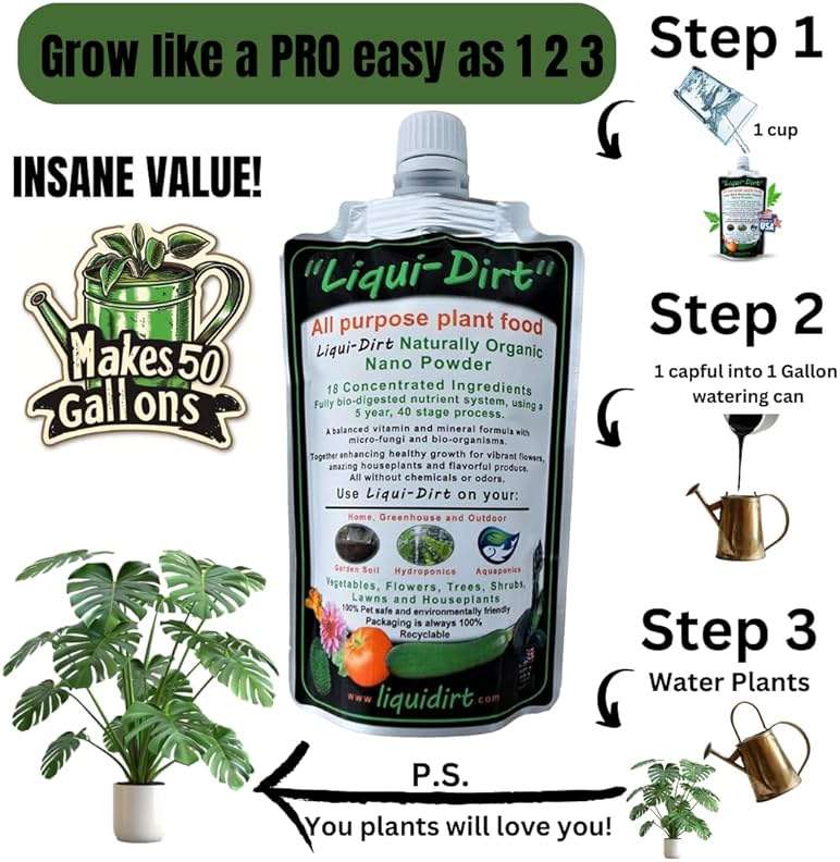 Natural Organic Fertilizer – Recreational Indoor Rare Gardens and Farms – Buds Blossoms and Leaves Superior Growth – 50 Gal Mix NPK Stabilized Growth - Image 5