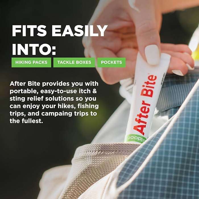 After Bite Outdoor Formula - Itch Relief with Diphenhydramine HCl - Ideal for Mosquito & Fire Ant Bites, Bees & More - Portable Gel Formula - 0.7 oz (4 Pack) - Image 4