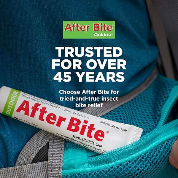 After Bite Outdoor Formula - Itch Relief with Diphenhydramine HCl - Ideal for Mosquito & Fire Ant Bites, Bees & More - Portable Gel Formula - 0.7 oz (4 Pack) - Image 6