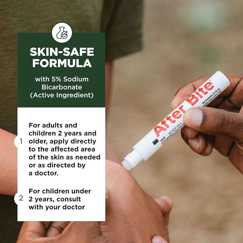 After Bite Advanced Formula - Itch Relief with Sodium Bicarbonate - Ideal for Mosquito & Fire Ant Bites, Bees & More - Portable Pen Applicator - 0.5 oz (4 Pack) - Image 3