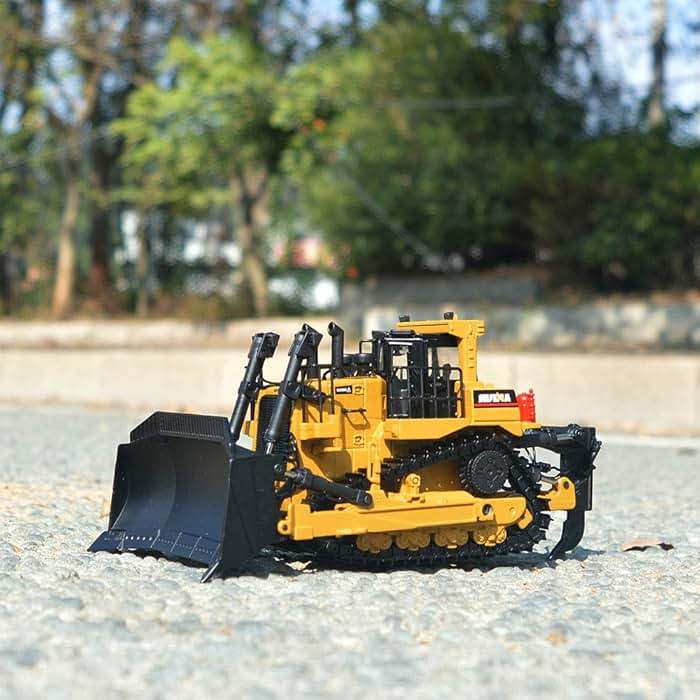 Ailejia 1/50 Scale Diecast Truck Alloy Models Bulldozer Vehicle Construction Vehicle Model Engineering Car Toy boy Gift (Bulldozer) - Image 2