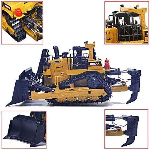 Ailejia 1/50 Scale Diecast Truck Alloy Models Bulldozer Vehicle Construction Vehicle Model Engineering Car Toy boy Gift (Bulldozer) - Image 4