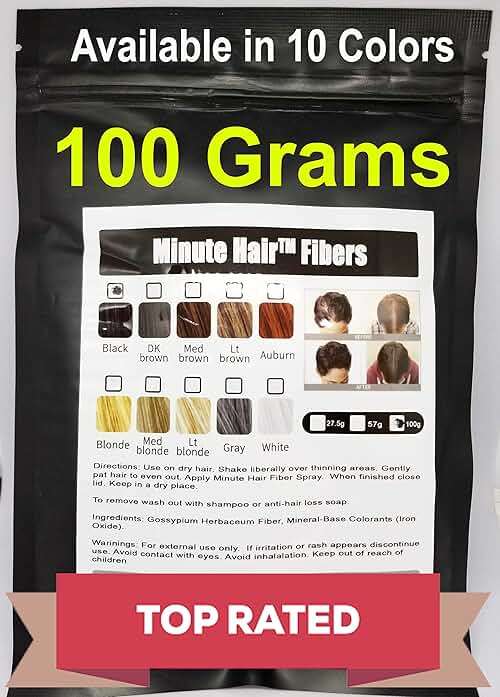 Hair Building Fibers 100 Grams (3.5 oz) Minute Hair Refill Hair Loss Concealer That You Can Use for Your Bottles From Competitors Like Toppik, Xfusion (Medium Blonde) - Image 1