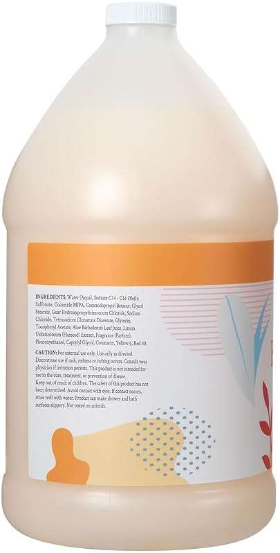 Ginger Lily Farms Botanicals Nourishing Body Wash, Coco Mango, 100% Vegan & Cruelty-Free, Coconut Mango Scent, 1 Gallon (128 fl oz) Refill - Image 3