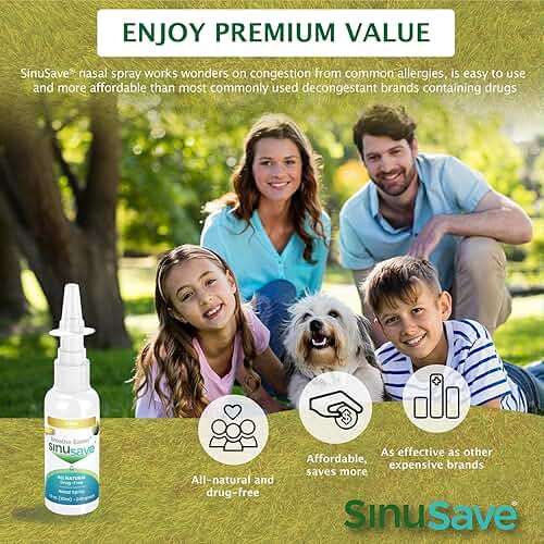 Sinusave Kids Strength / All-Natural, Drug Free, Nasal Wash & Allergy Spray / Sinus Spray for Fast Relief from Nasal Congestion - 1 oz - Image 2