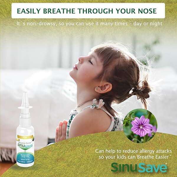 Sinusave Kids Strength / All-Natural, Drug Free, Nasal Wash & Allergy Spray / Sinus Spray for Fast Relief from Nasal Congestion - 1 oz - Image 4