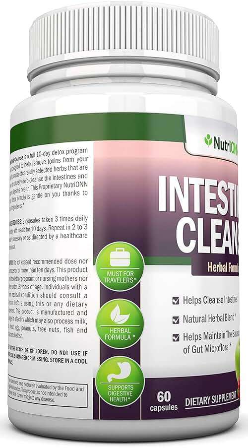 Intestinal Cleanse - All Natural Herbal Detox Formula - Full 10-Day Detox Program - Wormwood, Cranberry, Paul D'Arco, Goldenseal, Garlic, Black Walnut Hull, Echinacea and 10 Other Natural Ingredients - Image 5