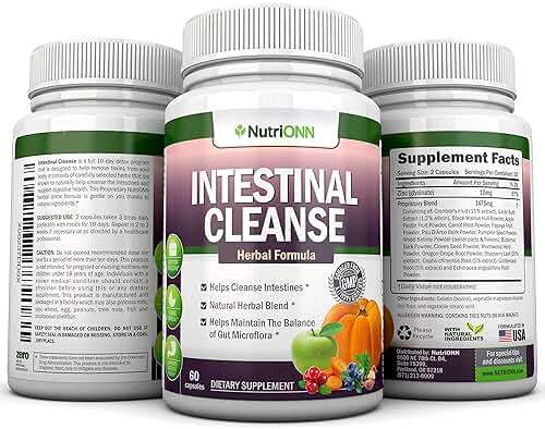Intestinal Cleanse - All Natural Herbal Detox Formula - Full 10-Day Detox Program - Wormwood, Cranberry, Paul D'Arco, Goldenseal, Garlic, Black Walnut Hull, Echinacea and 10 Other Natural Ingredients - Image 6