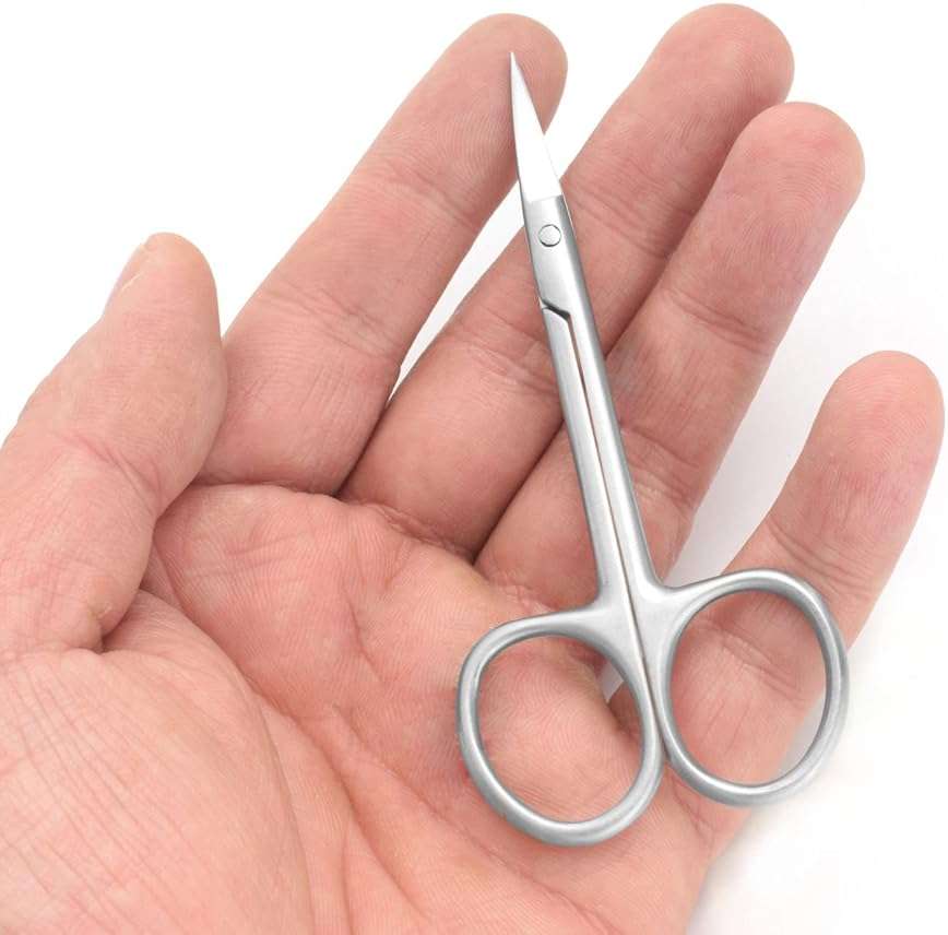 Motanar Cuticle Nail Scissors - Stainless Steel Precision Manicure Scissor - Extra Pointed Straight Curved Fingernail Scissor (Straight Piont) - Image 5