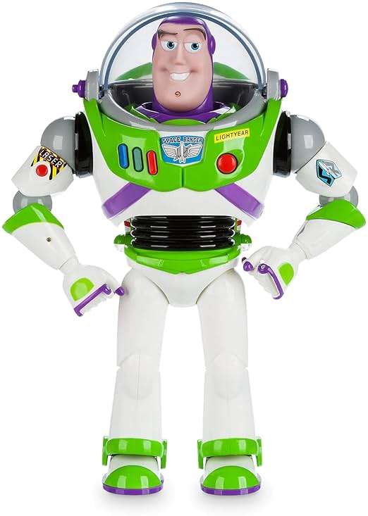 Disney Store Official Buzz Lightyear Interactive Talking Action Figure from Toy Story, Features 10+ English Phrases, Interacts with Other Figures and Toys - Image 3
