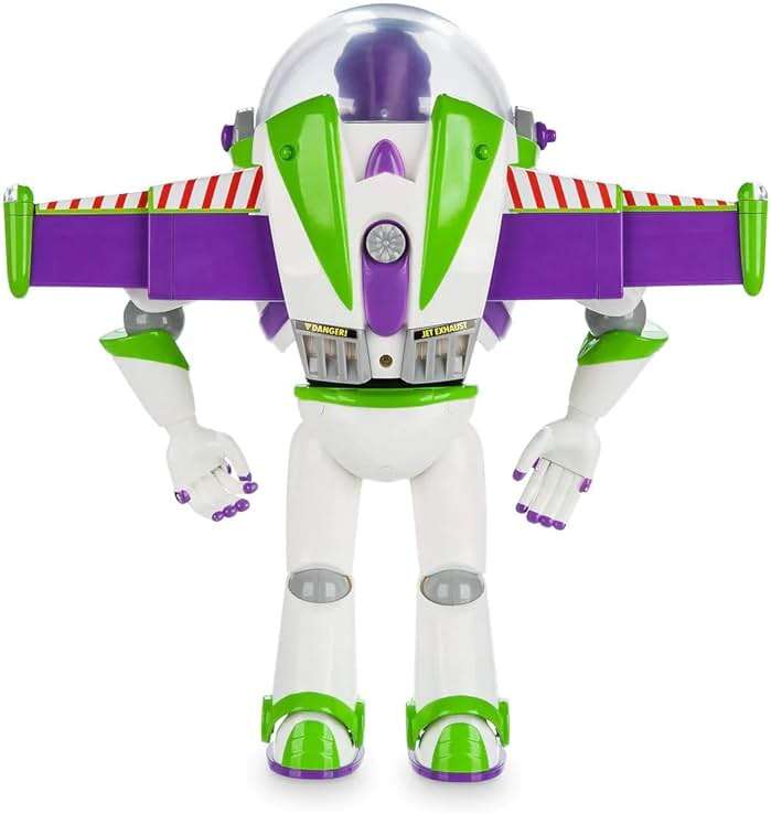 Disney Store Official Buzz Lightyear Interactive Talking Action Figure from Toy Story, Features 10+ English Phrases, Interacts with Other Figures and Toys - Image 4