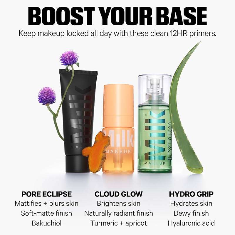 Milk Makeup Hydro Grip Primer with Hyaluronic Acid + Niacinamide – Hydrating Face Primer Grips Makeup for Up to 12 Hours – Silicone-Free, Lightweight Gel with Dewy Finish - Image 9