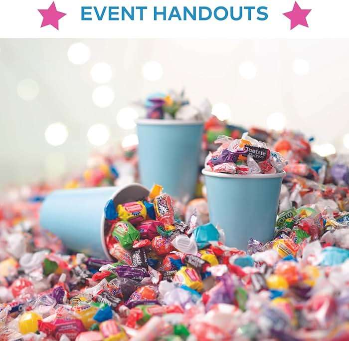 Fun Express Bulk Candy Variety Pack 30 lb, Approx 3000 Pieces - Individually Wrapped Assorted Candy for 4th of July, Party Favors, Pinata Stuffers & Goodie Bags | Premium Mix for Birthdays, Carnivals & Parades - Image 4