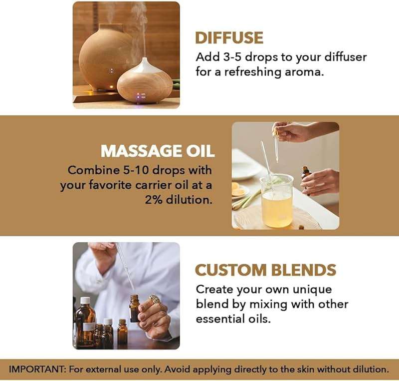 Majestic Pure Essential Oil with Glass Dropper - 100% Pure and Natural - Essential Oils for Diffuser, Aromatherapy, Soap and Candle Making, Frankincense Essential Oil, Frankincense Oil, 4 Fl Oz - Image 4