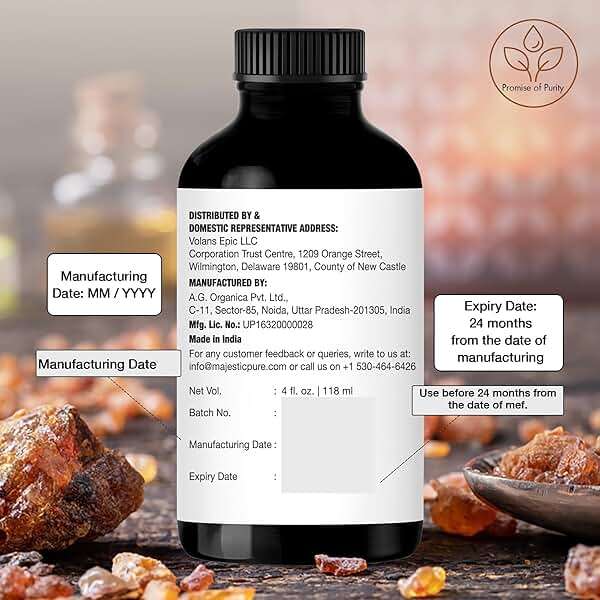 Majestic Pure Essential Oil with Glass Dropper - 100% Pure and Natural - Essential Oils for Diffuser, Aromatherapy, Soap and Candle Making, Frankincense Essential Oil, Frankincense Oil, 4 Fl Oz - Image 6