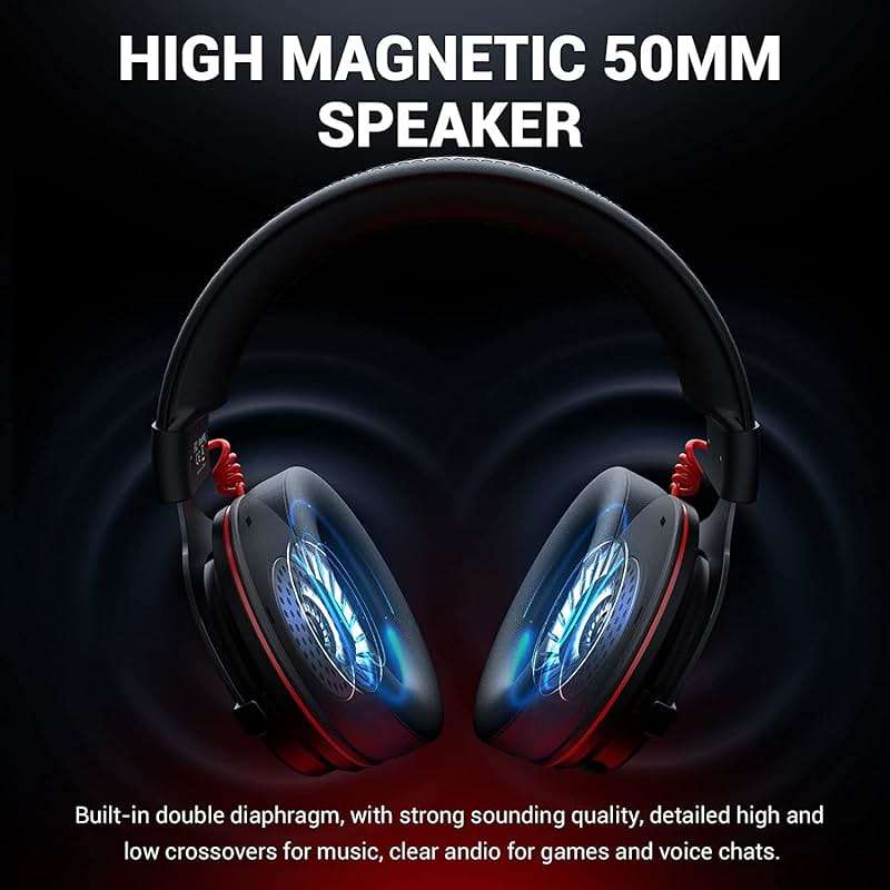 EKSA E900 Pro USB Gaming Headset for PC - Computer Headset with Detachable Noise Cancelling Mic, 7.1 Surround Sound, 50MM Driver - Headphones with Microphone for PS4/PS5, Xbox One, Laptop, Office - Image 4