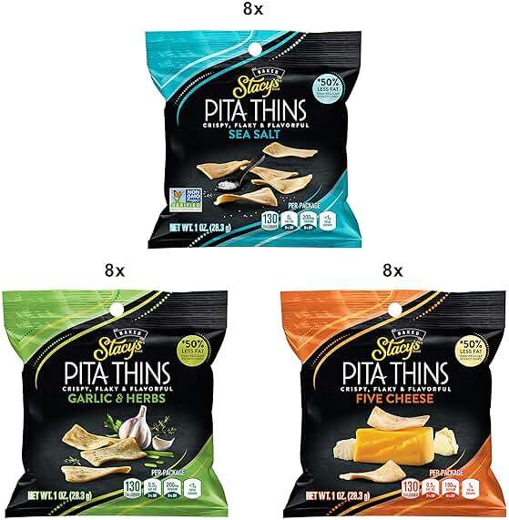Stacy's Pita Thins Variety Pack, No Artificial Colors or Flavors, 1 Oz (24 Count) - Image 4