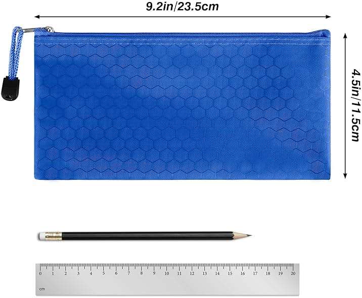 EOOUT 24pcs Pencil Pouch Bulk, Bill Size Zipper Pouches Pencil Case, Waterproof Pencil Bags for Office Supplies, Kids, Travel Accessories Stationery 12 Colors - Image 2