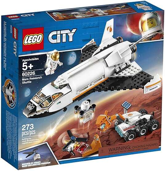 LEGO City Space Mars Research Shuttle 60226 Space Shuttle Toy Building Kit with Mars Rover and Astronaut Minifigures, Top STEM Toy for Boys and Girls, New 2019 (273 Pieces) - Image 4