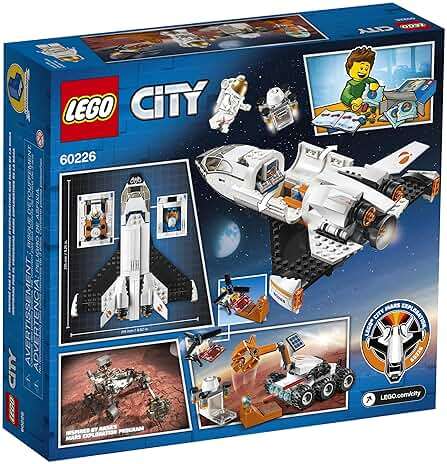 LEGO City Space Mars Research Shuttle 60226 Space Shuttle Toy Building Kit with Mars Rover and Astronaut Minifigures, Top STEM Toy for Boys and Girls, New 2019 (273 Pieces) - Image 5
