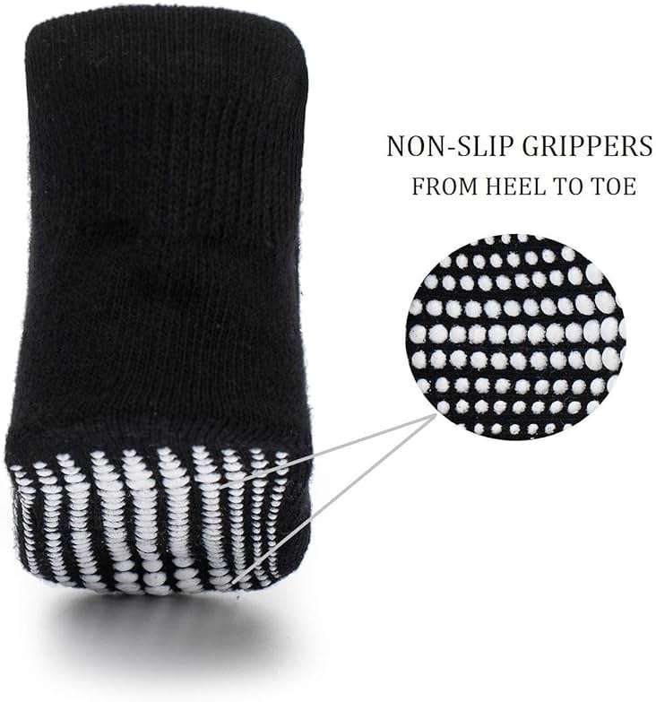 Zaples Baby Non Slip Grip Ankle Socks with Non Skid Soles for Infants Toddlers Kids Boys Girls - Image 3