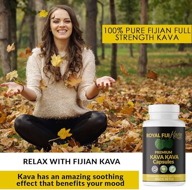 Royal Fiji Kava Pure Noble Kava Capsules Highest Grade Fijian Kava Kava Extract 1760mg Servings 100% Organic for Relaxation & Mood Support - Image 3