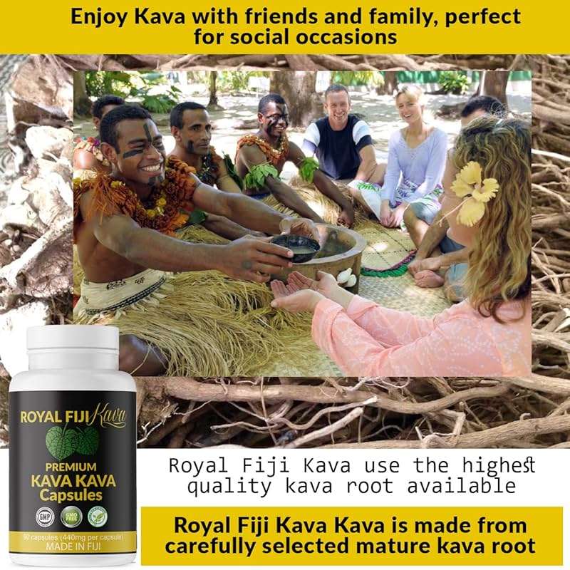 Royal Fiji Kava Pure Noble Kava Capsules Highest Grade Fijian Kava Kava Extract 1760mg Servings 100% Organic for Relaxation & Mood Support - Image 6