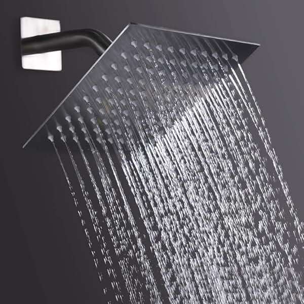 NearMoon Rain Shower Head, High Flow Stainless Steel Square Rainfall Shower, High Pressure Design, Awesome Shower Experience Even At Low Water Flow (8 Inch, Chrome Finish) - Image 6